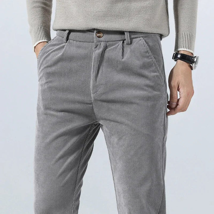 Tiziano | Elegant Classic Corduroy Trousers - Trousers - MOOD Melbourne