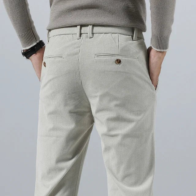 Tiziano | Elegant Classic Corduroy Trousers - Trousers - MOOD Melbourne
