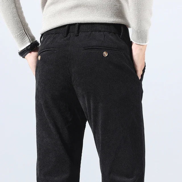 Tiziano | Elegant Classic Corduroy Trousers - Trousers - MOOD Melbourne