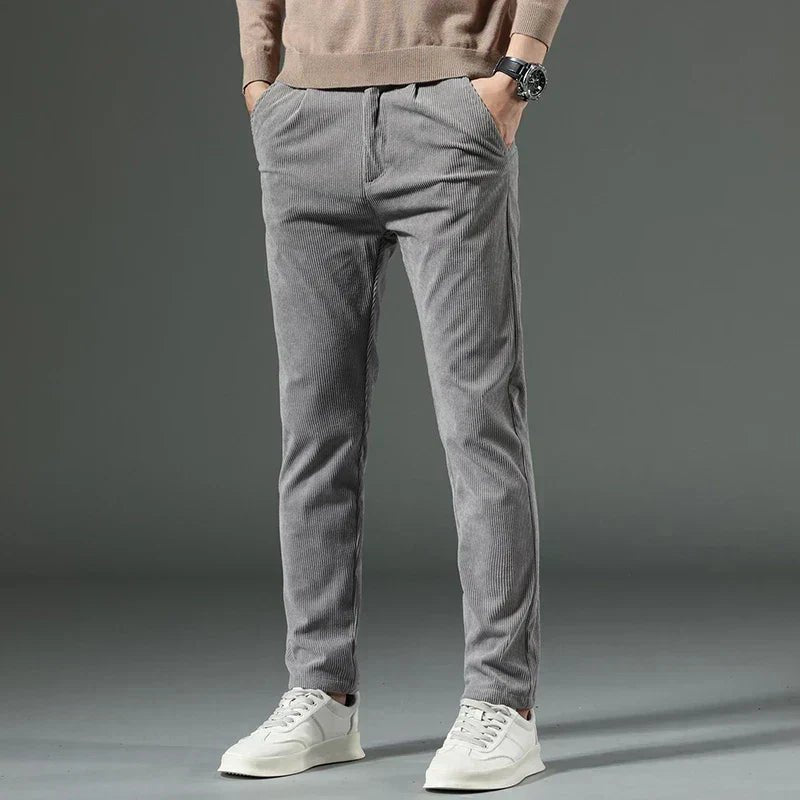 Tiziano | Elegant Classic Corduroy Trousers - Trousers - MOOD Melbourne