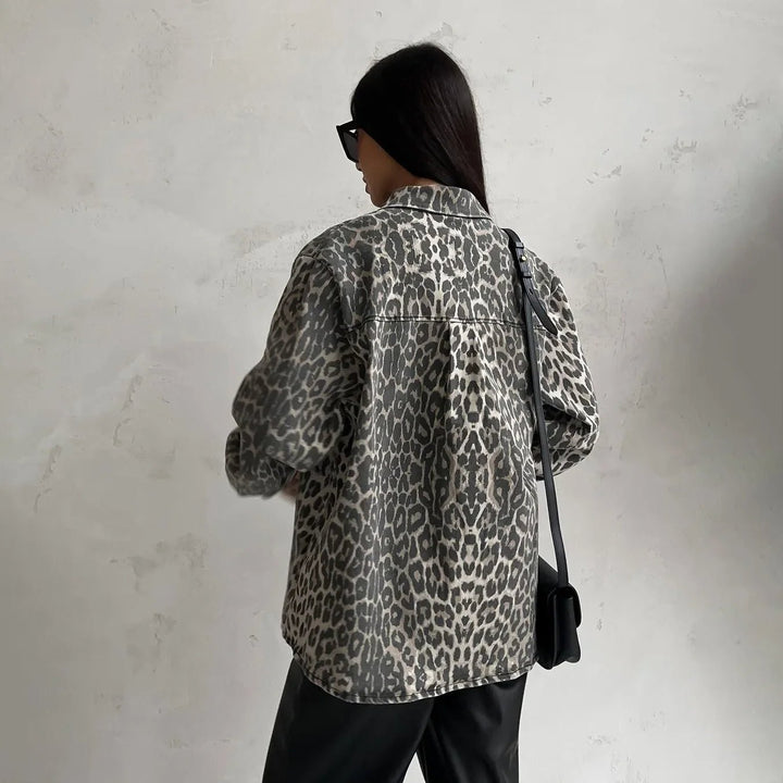 Valeria | Elegant Bold Leopard Print Jacket - Jackets - MOOD Melbourne