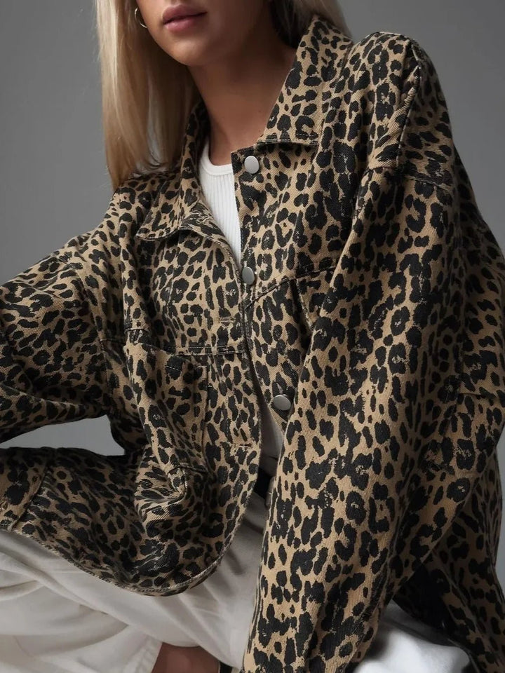 Valeria | Elegant Bold Leopard Print Jacket - Jackets - MOOD Melbourne