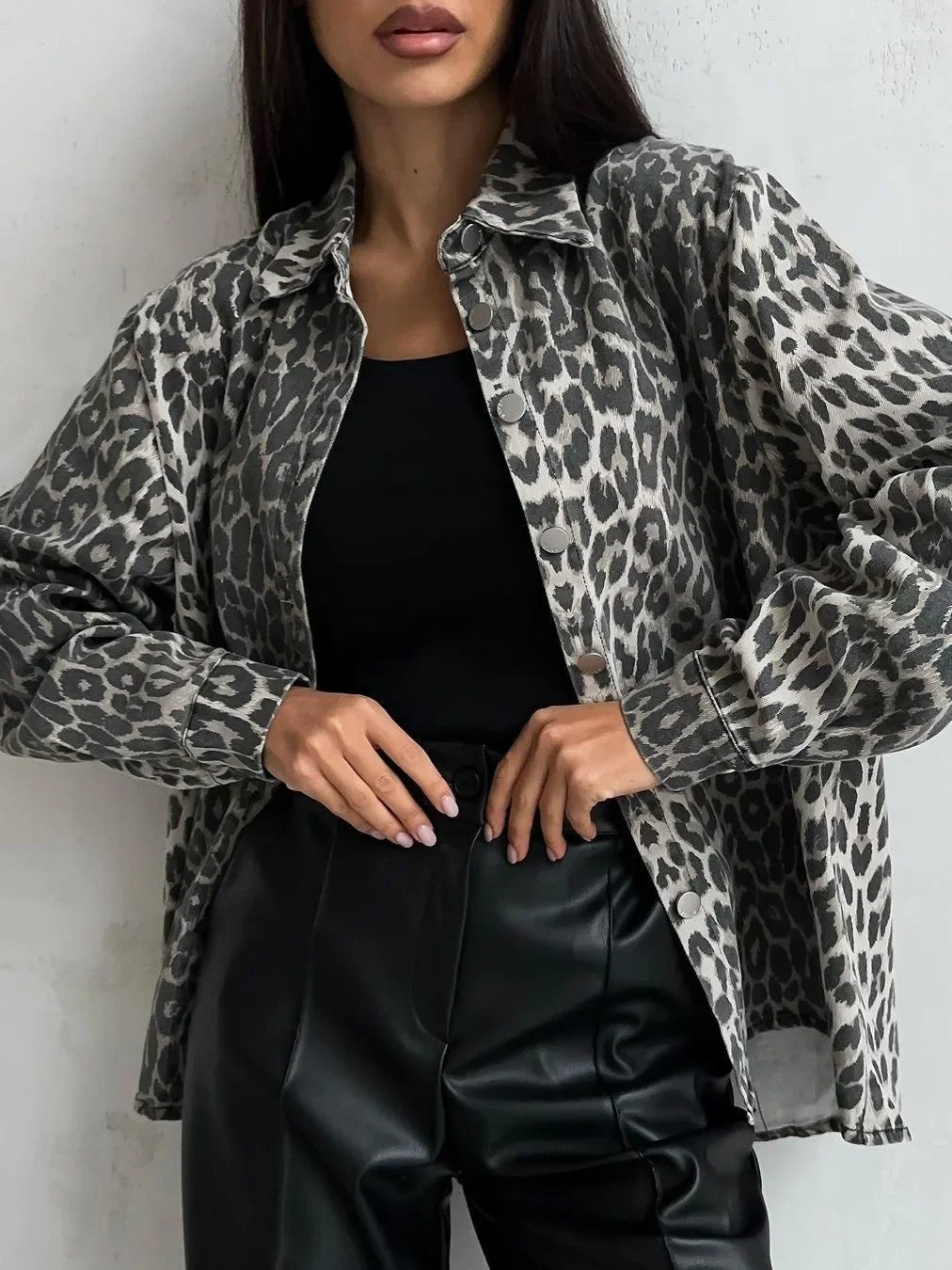 Valeria | Elegant Bold Leopard Print Jacket - Jackets - MOOD Melbourne