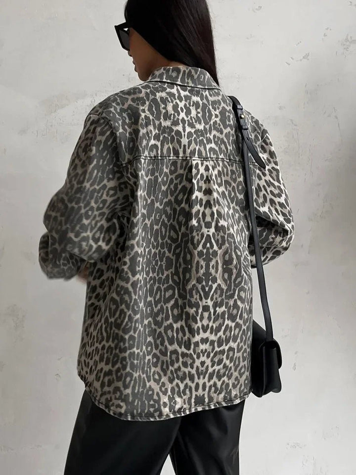 Valeria | Elegant Bold Leopard Print Jacket - Jackets - MOOD Melbourne