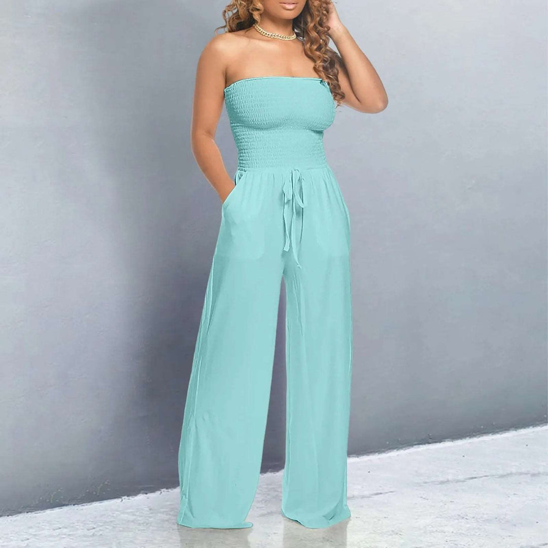 Mood strapless waist Jumpsuit