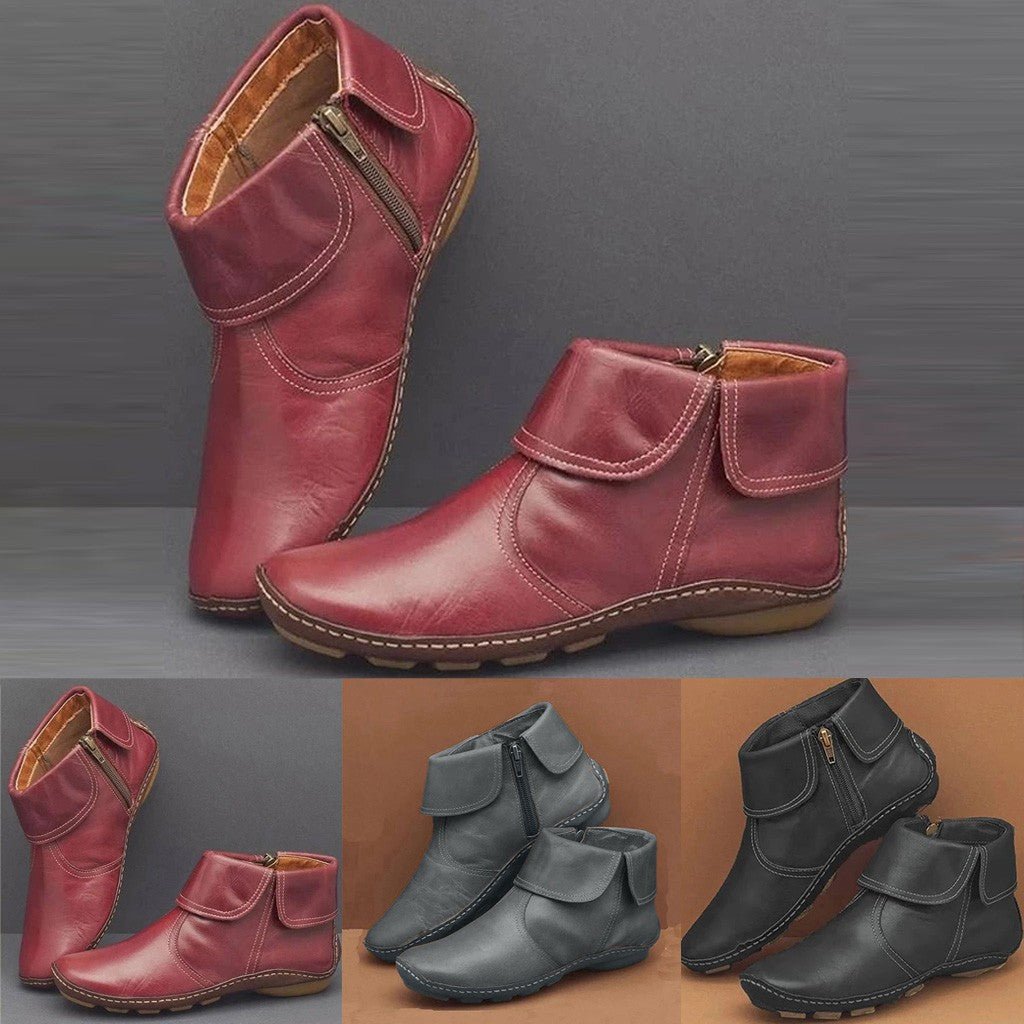 Virella | Retro Comfort Side - Zip Boots - Boots - MOOD Melbourne