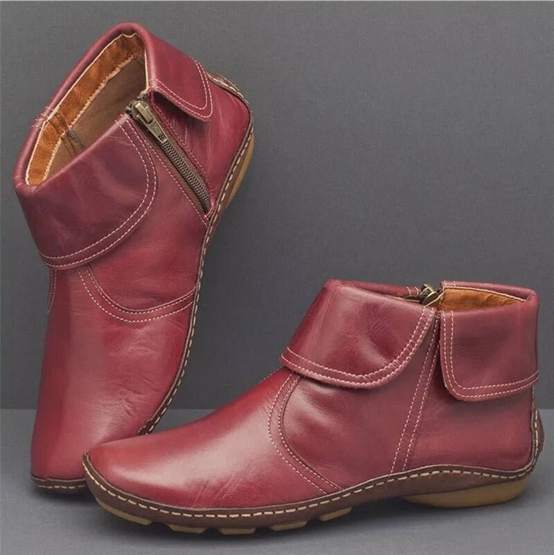 Virella | Retro Comfort Side - Zip Boots - Boots - MOOD Melbourne