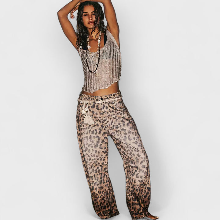 Zara | Stylish Leopard Jeans - Pants - MOOD Melbourne