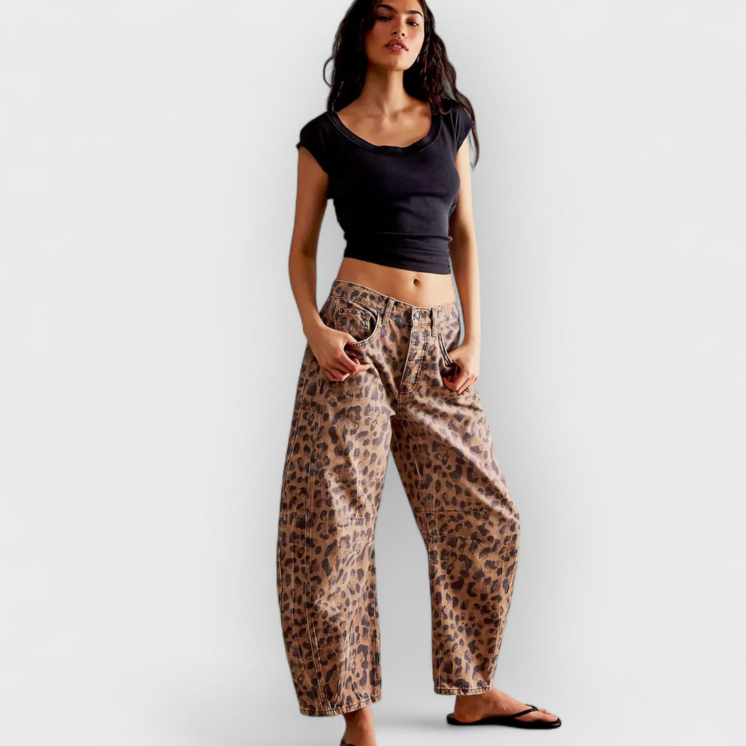 Zara | Stylish Leopard Jeans - Pants - MOOD Melbourne