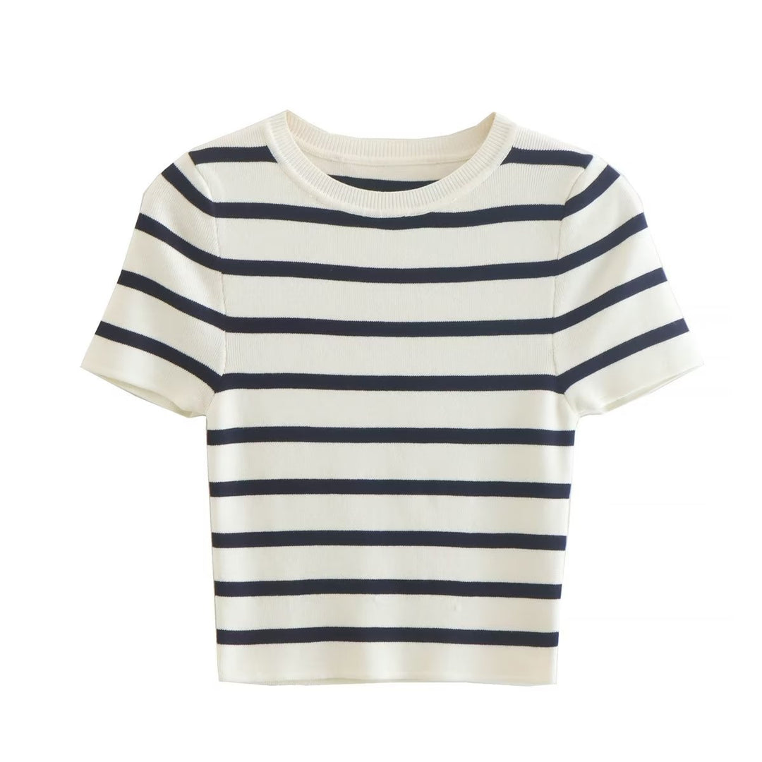 Mood double color top - striped